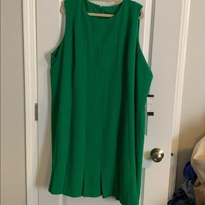 Green pleated bottom LB dress. Brand New